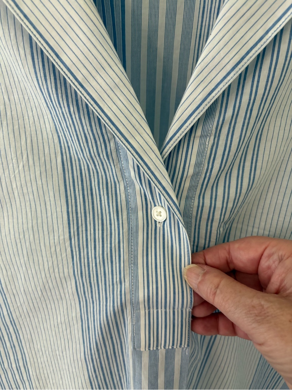 Madewell Notch Collar Popover Shirt. Size XL. - Picture 5 of 10